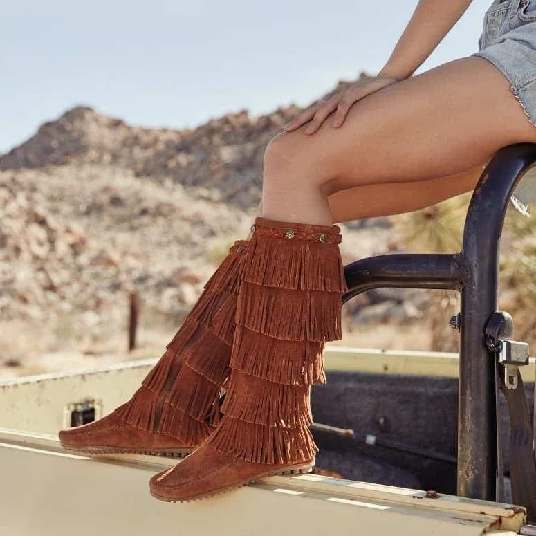 Women's 5-Layer Fringe Boot